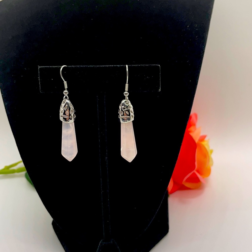 Rose Quartz Earring